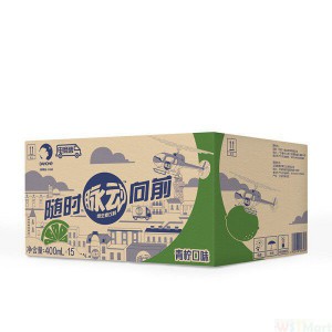 脉动（Mizone）青柠口味 维生素饮料 400ml*15瓶 整箱装